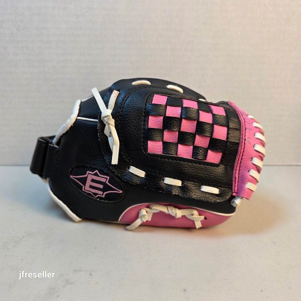 Easton EKP9500 9.5" Z-Flex Youth Girls T-Ball Glove Black Pink R Hand Throw